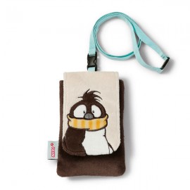 Estuche celular pingüino peluche