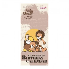 Calendario de cumpleaños león y buitre