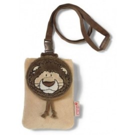 Estuche para celular León peluche