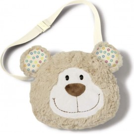 Bolsa de hombro oso beige peluche